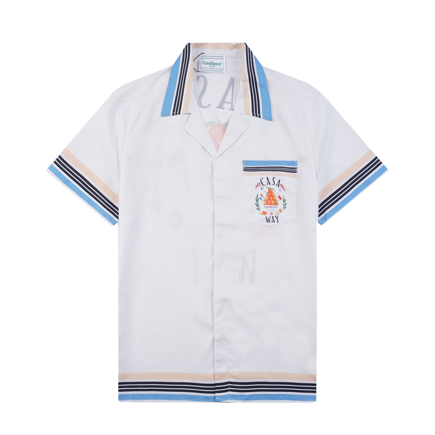 CAMISA DE SEDA CUELLO CUBA 23SS SOLO-CASABLANCA