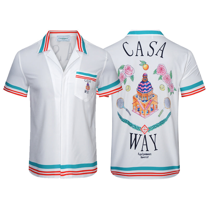CAMISA DE SEDA CUELLO CUBA 23SS SOLO-CASABLANCA